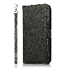 iPhone 16 Compatible Case Cover With 2 in 1 Detachable Magnetic Flip Leather Wallet - Black