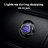Lights up during charging