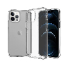iPhone SE (2020) Compatible Case Cover With Ultimate Shockproof and Military-Grade Protection with Clear Design-Clear Black