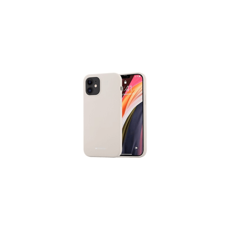 iPhone 12 Mini Compatible Case Cover With Premium Smooth Silicone - Stone
