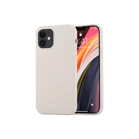 iPhone 12 Mini Compatible Case Cover With Premium Smooth Silicone - Stone