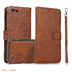 Magnetic Split PU Leather Flip Wallet Cover Case for iPhone