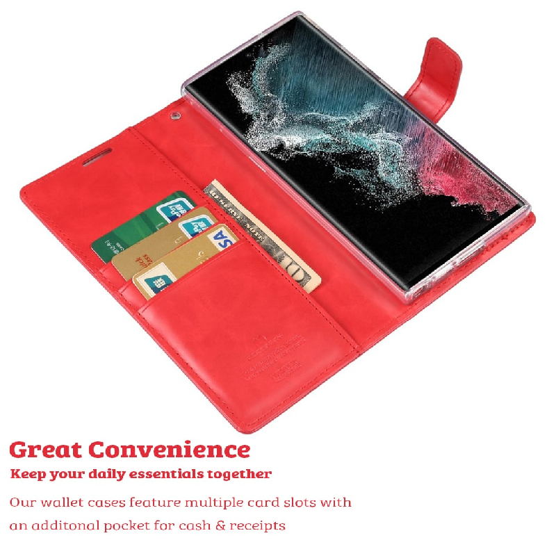 Samsung Galaxy S23 Ultra Compatible Case Cover with Mercury Blue Moon Diary Wallet(1)