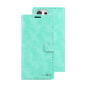 Samsung Galaxy S23 Ultra Compatible Case Cover with Mercury Blue Moon Diary Wallet - Mint
