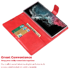 Samsung Galaxy S23 Ultra Compatible Case Cover with Mercury Blue Moon Diary Wallet(1)