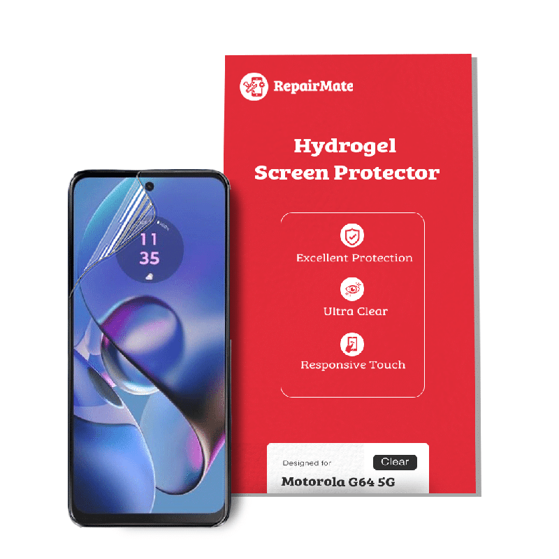 Motorola G64 5G Compatible Hydrogel Screen Protector Full Cover