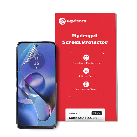 Motorola G64 5G Compatible Hydrogel Screen Protector Full Cover