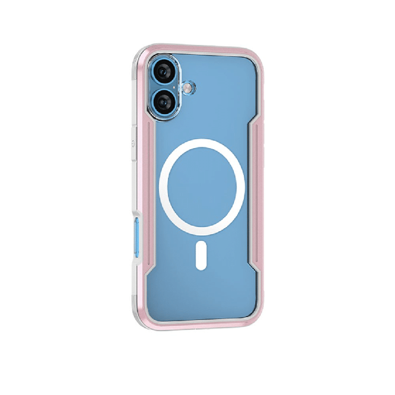 iPhone 16 Plus Compatible Case Cover With Shockproof Heavy Duty Armor And Compatible With MagSafe Technology - Rose Gold