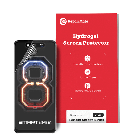 Infinix Smart 8 Plus Compatible Hydrogel Screen Protector Full Cover [2 Pack]