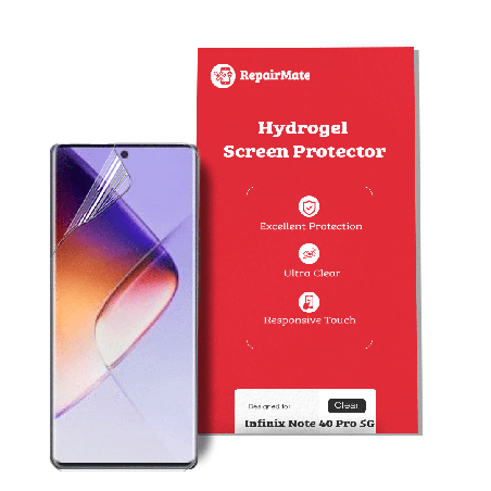 Infinix Note 40 Pro Compatible Hydrogel Screen Protector Full Cover [2 Pack]