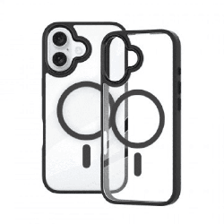 Metal Camera Lens Magnetic Transparent Magsafe Case for iPhone