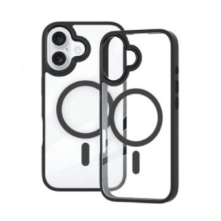 Metal Camera Lens Magnetic Transparent Magsafe Case for iPhone