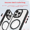 Metal Camera Lens Magnetic Transparent Magsafe Case for iPhone