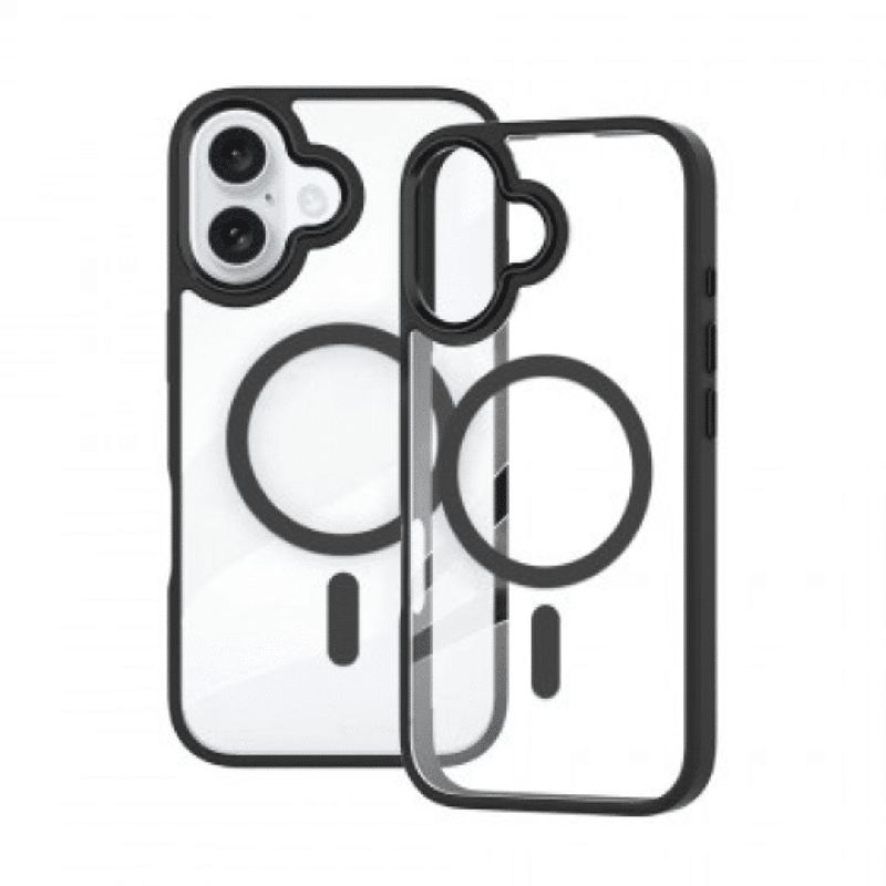 Metal Camera Lens Magnetic Transparent Magsafe Case for iPhone