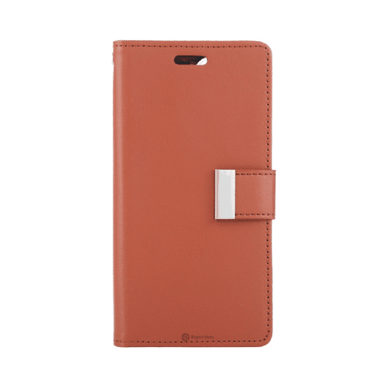 iPhone 16 Pro Max Compatible Case Cover With Premium Rich Diary - Brown