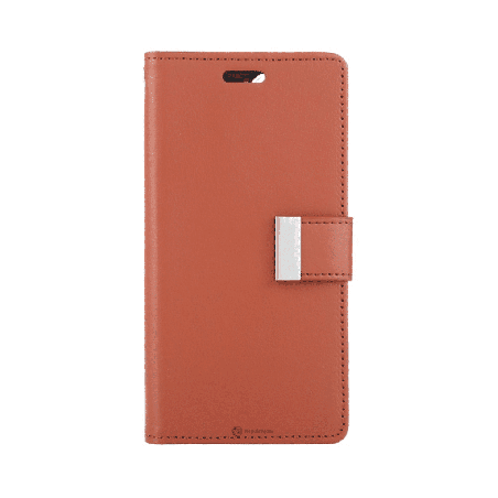 iPhone 16 Pro Max Compatible Case Cover With Premium Rich Diary - Brown