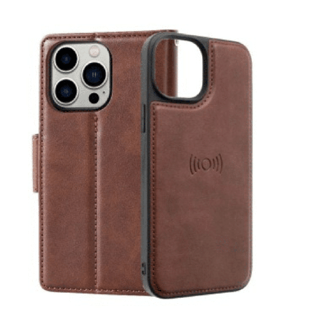 iPhone 16 Plus PU Leather Wallet Case Cover with Magnetic Flip Front Screen Cover, Multiple Card Holder & Strong Shockproof Prot