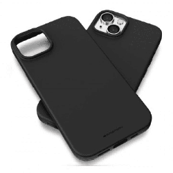 iPhone 16 Pro Compatible Case Cover With Soft Feeling Jelly And Stylish Design - Black