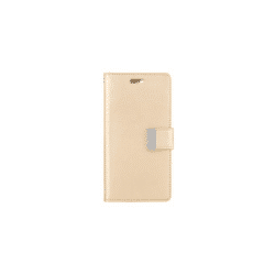 iPhone 16 Plus Compatible Case Cover With Premium Rich Diary - Gold