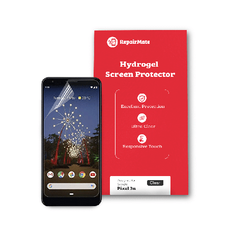Google Pixel 3a Compatible Hydrogel Screen Protector Full Cover [2 Pack]