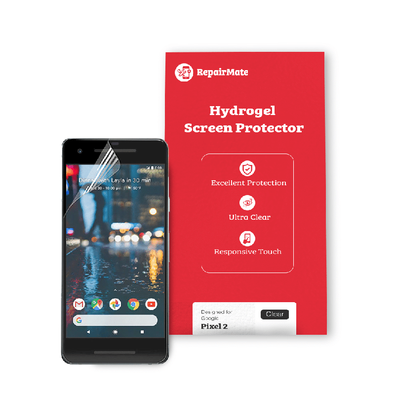 Google Pixel 2 Compatible Hydrogel Screen Protector Full Cover [2 Pack]