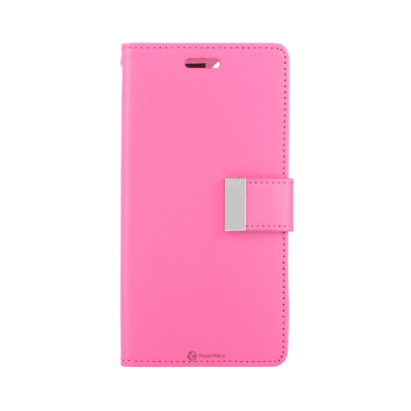 iPhone 16 Pro Max Compatible Case Cover With Premium Rich Diary - HotPink