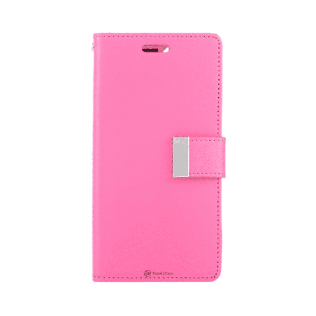 iPhone 16 Pro Max Compatible Case Cover With Premium Rich Diary - HotPink