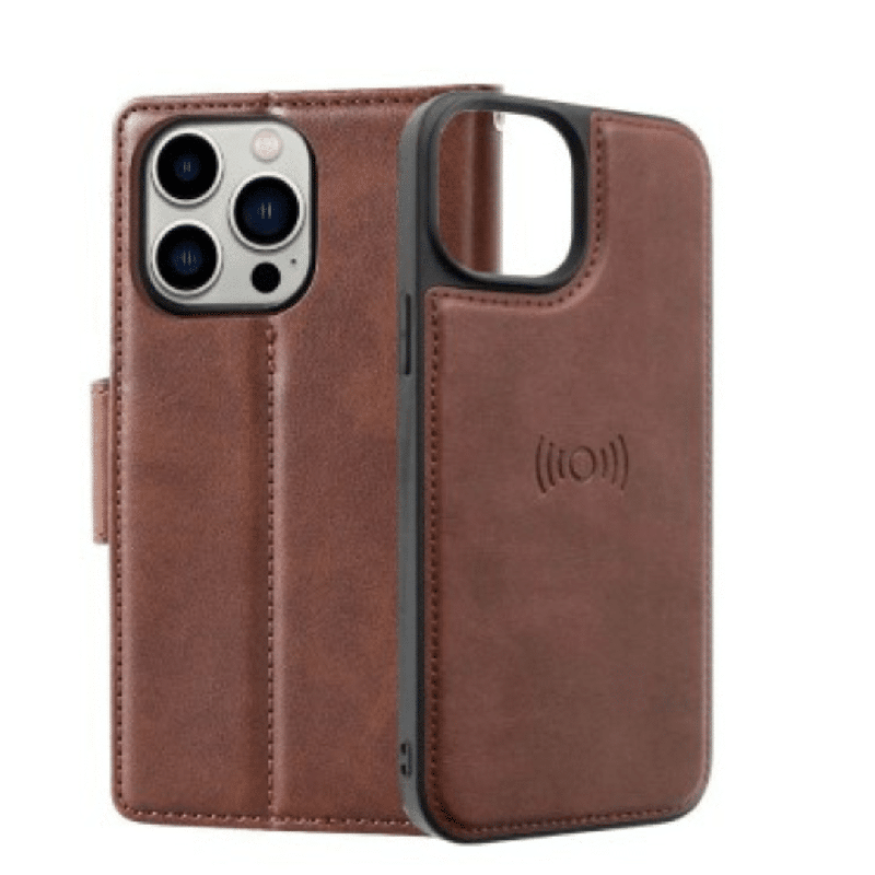 iPhone 16 Plus PU Leather Wallet Case Cover with Magnetic Flip Front Screen Cover, Multiple Card Holder & Strong Shockproof Prot