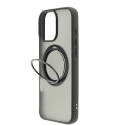 iPhone 16 Plus 360° Rotating Stand Case Cover: Ultimate Toughness for Lens and Screen Coverage With Magsafe Compatibility - Blac