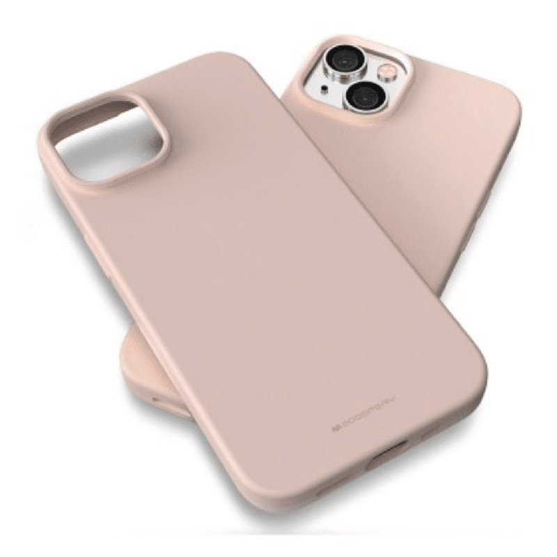 iPhone 16 Compatible Case Cover With Smooth Feeling Jelly And Stylish Design - Pink Sand