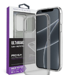 iPhone 14 Plus Strong Drop-Resistant Case Cover Shock & Scratch Protection with Wireless Charging Compatibility - Transparent (1
