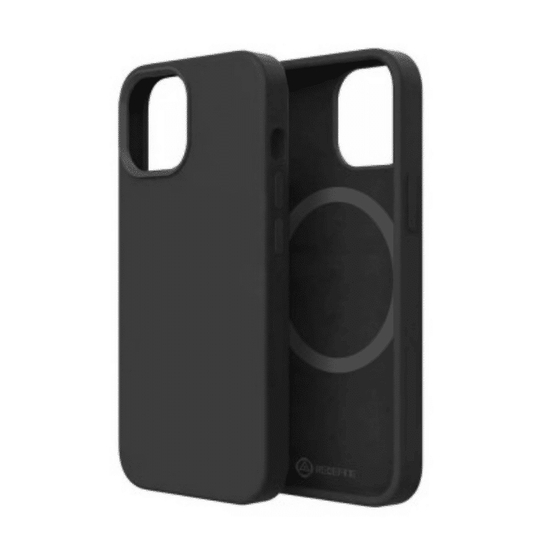 iPhone 14 Pro Max Soft Liquid Silicone Case Cover Non-Toxic, Anti-Stains, Drop-Proof With MagSafe Compatibility - Black