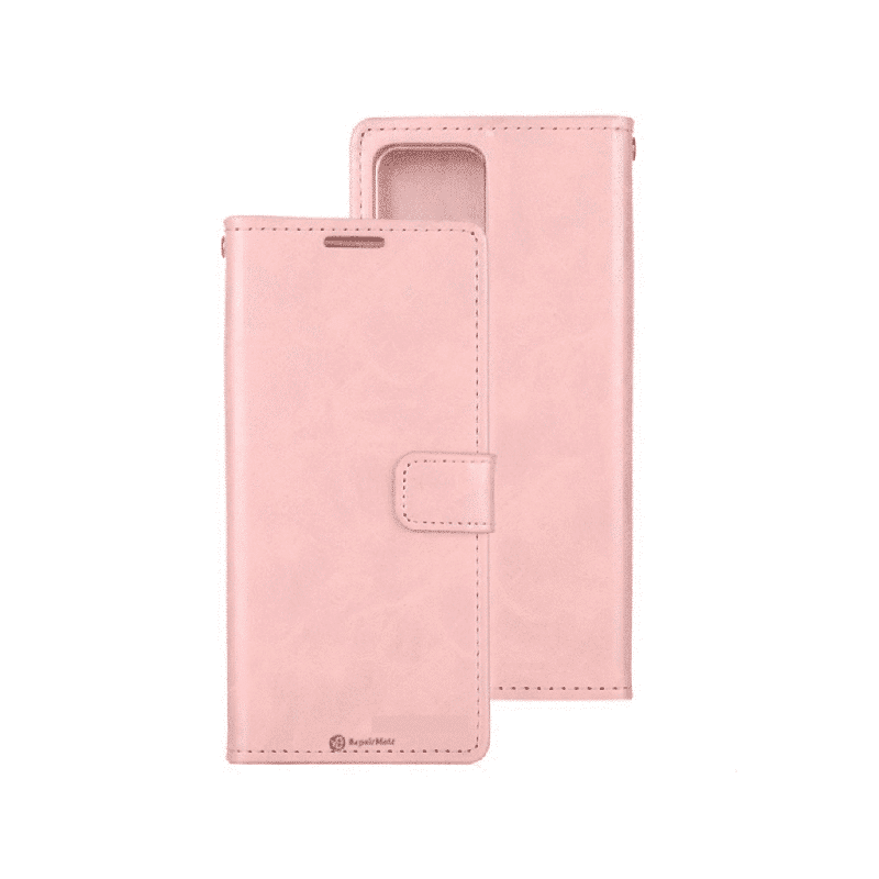 iPhone 16 Pro Max Compatible Case Cover With Premium Bluemoon Diary Case With Magsafe Technology - Rose Gold