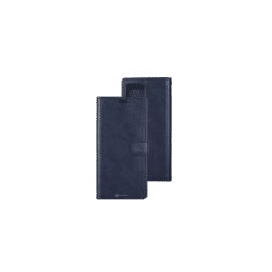 iPhone 16 Pro Max Compatible Case Cover With PU Flip Leather Wallet - Navy