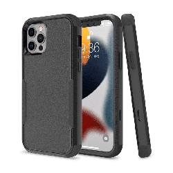 iPhone 13 Pro Max Heavy Duty Shockproof Case Cover Drop Protection, Supports Wireless Charging, Tough & Durable - Black