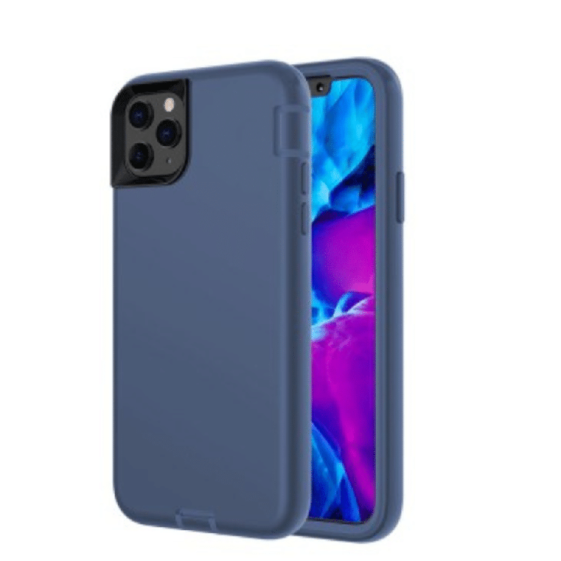 iPhone 12 Mini Compatible Case Cover With Shockproof Silicone Armor - Navy