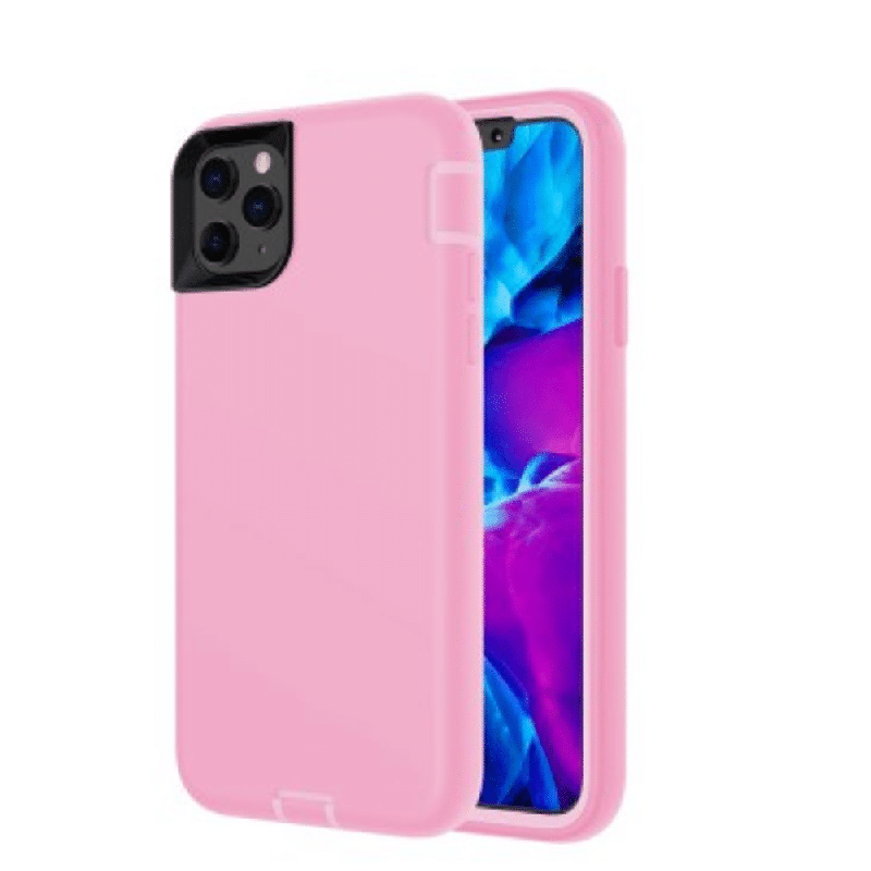 iPhone 12 Mini Compatible Case Cover With Shockproof Silicone Armor - Pink