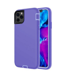 iPhone 12 Mini Compatible Case Cover With Shockproof Silicone Armor - Purple