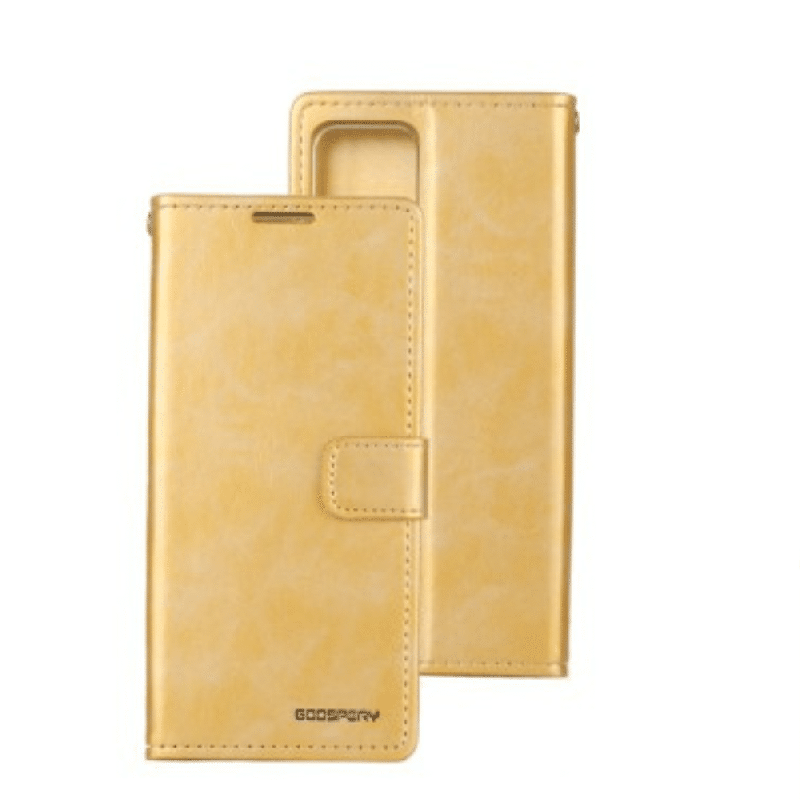 iPhone 12 mini Compatible Case Cover With Bluemoon Diary - Gold