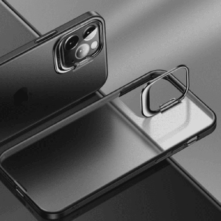 iPhone 12 Mini Compatible Case Cover With Invisible Bracket Protection - Grey