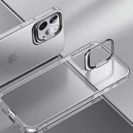 iPhone 12 Mini Compatible Case Cover With Invisible Bracket Protection - Transparent