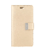 iPhone 12 mini Compatible Case Cover With Rich Diary - Gold