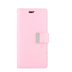 iPhone 12 mini Compatible Case Cover With Rich Diary - Pink