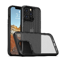 iPhone 13 Mini Compatible Case Cover With Carbon Fiber Hard Shield