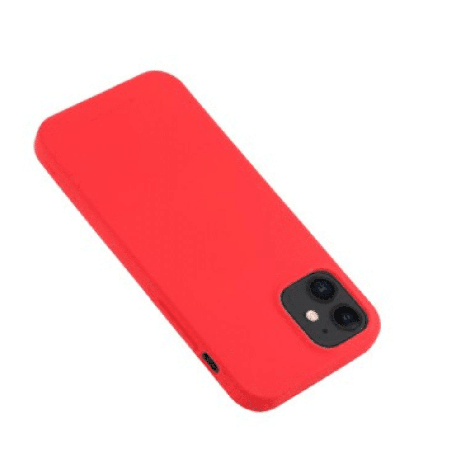 iPhone 12 Mini Compatible Case Cover With Soft Feeling Jelly - Red