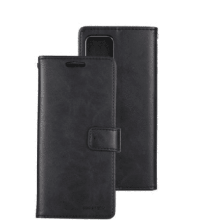 iPhone 12 Pro Max Compatible Case Cover With Premium Bluemoon Diary - Black