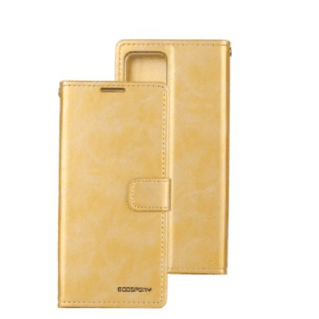 iPhone 12 Pro Max Compatible Case Cover With Premium Bluemoon Diary - Gold