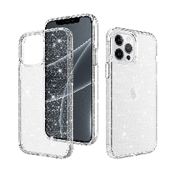 iPhone 13 Pro Compatible Case Cover With Ultimate Glitter Shockproof Protection - Transparent