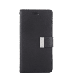 iPhone 12 Pro Max Compatible Case Cover With Premium Rich Diary - Black