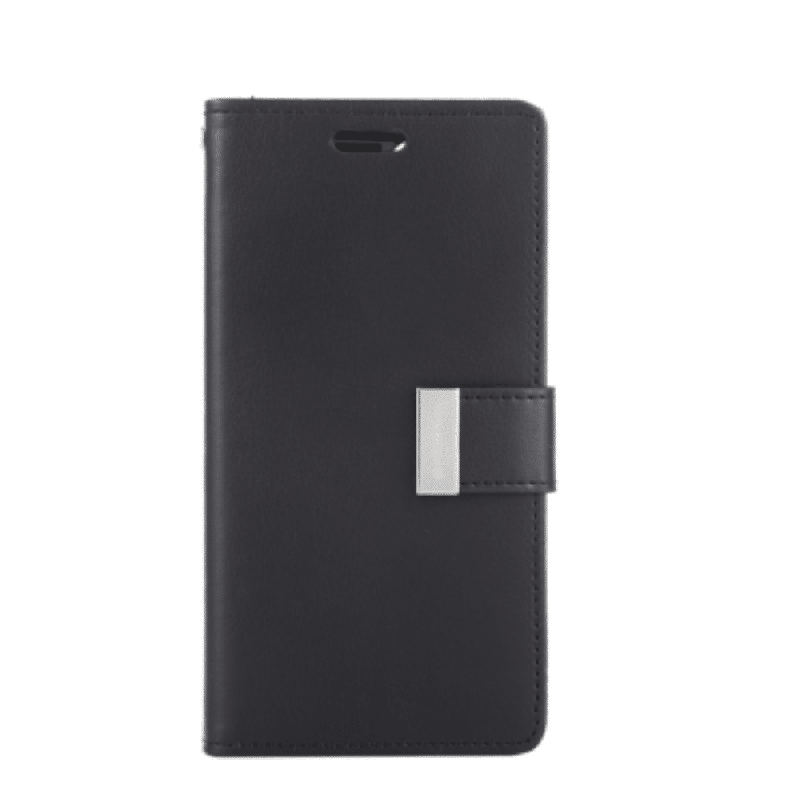 iPhone 12 Pro Max Compatible Case Cover With Premium Rich Diary - Black
